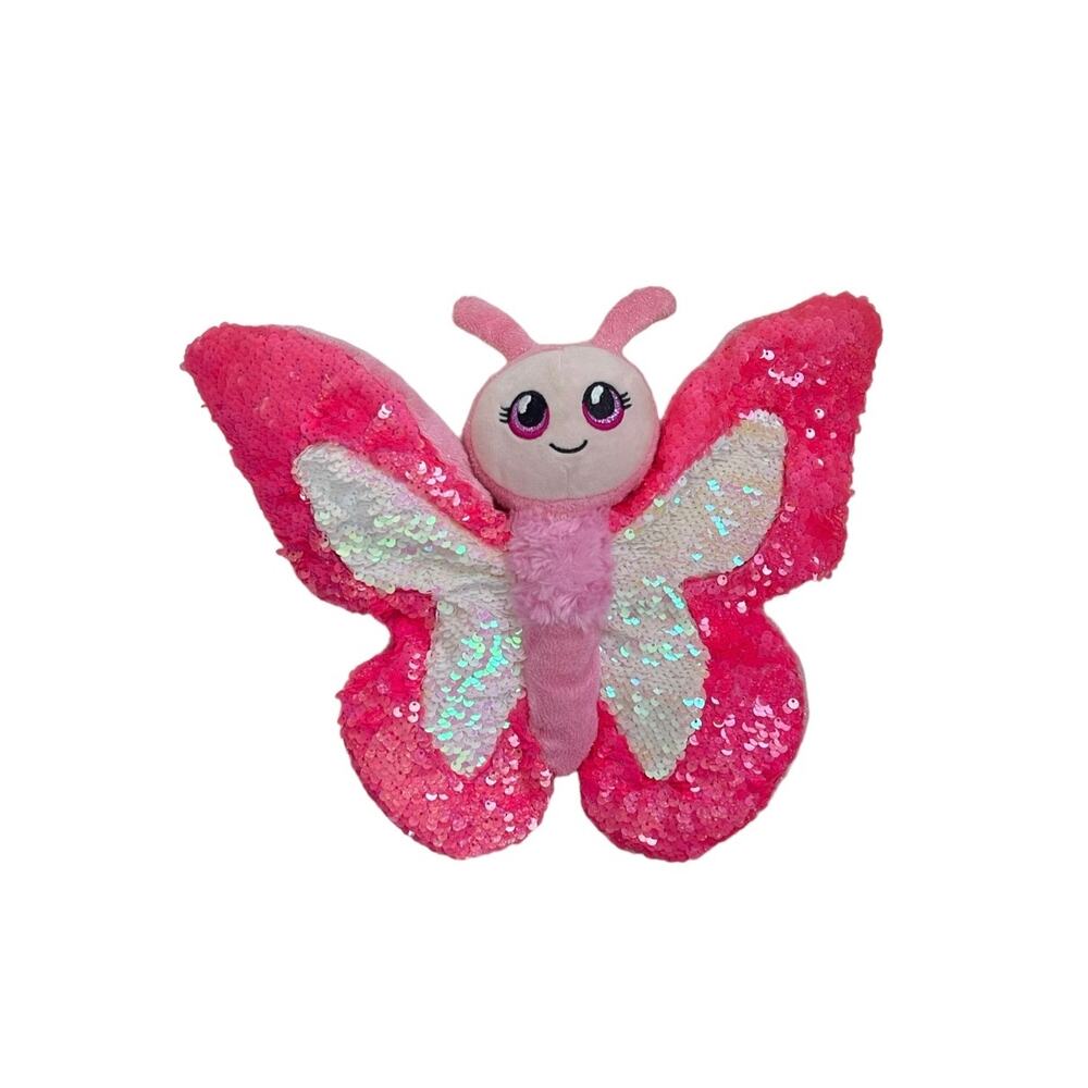 Adventure Planet Sequinimals Butterfly Pink Plush Stuffed Animal
